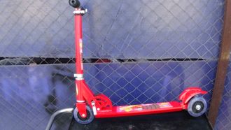 САМОКАТ Scooter SC1020, размер колеса 100 мм PVC, красный,