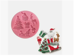 Молд силиконовый 7,5 см "Зима 3 "