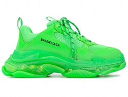 Balenciaga Triple-S (БАЛЕНСИАГА) Clear Sole зеленые (36-41)