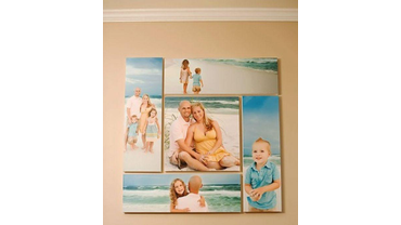 Печать фото на холсте в интерьере