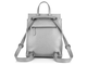 Кожаный женский рюкзак-трансформер светло-серый