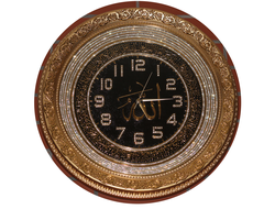 Мусульманская картина-часы в круглой рамке диаметр 50 см