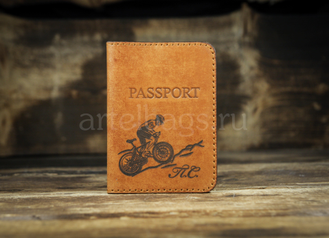 Обложка на паспорт с гравировкой - 2