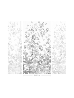 FA1056.  Цветы и птицы для портьер и интерьерного дизайна