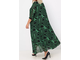 Нарядное женское платье из шифона Арт. 17326-5035 (Цвет темно-зеленый) Размеры 62-76