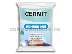 полимерная глина Cernit Number One, цвет-carribean 211 (голубой карибский), вес-56 грамм