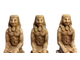 PHARAOH STATUES  (PAINTED)