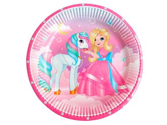 Тарелки бумажные «Принцесса Мия и единорог», набор 6 шт.