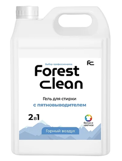 Forest clean гель для стирки белья с пятновыводителем в ассортименте 5 л