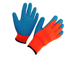 перчатки зимние с синим обливом