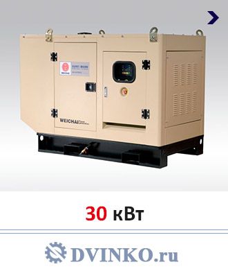 Индустриальный дизель генератор 30 кВт WPG41L1