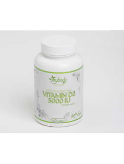 MY BODY VITAMIN D3 5000 IU 60CAPS (витамин д3 60 капс)