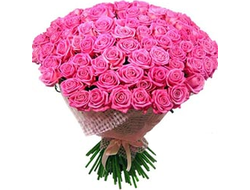 35 розовых роз букет