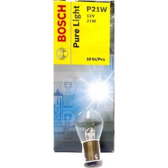 Лампа BOSCH Pure Light Standart 12V P21W 1 шт.