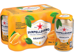 Газированный напиток «S.Pellegrino» Апельсин 330мл  (24)