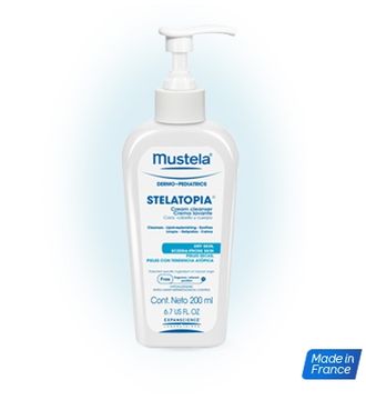 Mustela - Крем для мытья «Stelatopia» для новорожденных, младенцев и детей, 200 мл