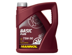 Масло трансмиссионное MANNOL BASIC Plus Getriebeoel SAE 75W90 GL4+ синтетическое, 4 л.