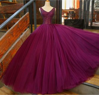 Фиолетовое вечернее бальное платье "Августа" прокат Уфа
