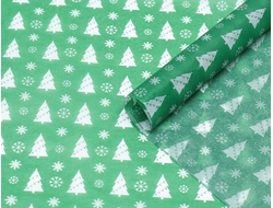 Бумага упаковочная тишью "Лес", 50 х 66 см, 1 лист (7896209)