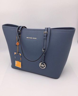 Сумка Michael Kors Jet Set Travel Blue / Голубая 2