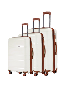 Комплект из 3х чемоданов Somsonya London Полипропилен + S,M,L белый