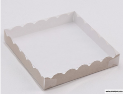 Коробка для печенья 18 х 18 х 3 см Бурый