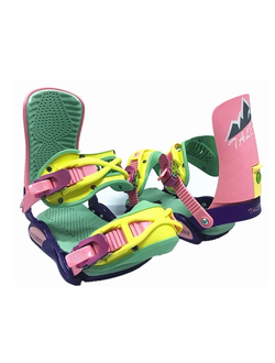 Сноубордические крепления М5  pink-green-violet