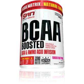 (SAN) BCAA Boosted - (417 гр) - (фруктовый пунш)