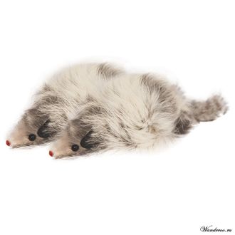 TRIOL Игрушка для кошек - Мышь меховая серая, 7,5 см (1 шт). Артикул: M003G