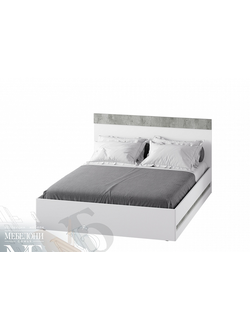 Кровать двухспальная Инстайл,  в белом цвете недорого , в наличии в Мебельмар в Казане