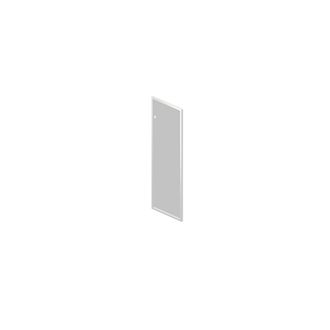 Дверь стеклянная в алюминиевой раме  (универсальная)