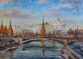 Картина Московская весна Круглова Светлана