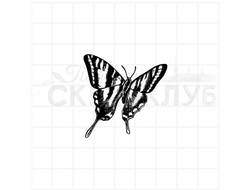 Штамп для скрапбукинга летящая бабочка
