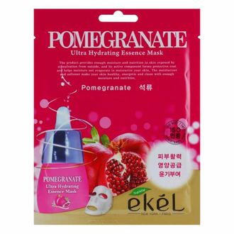 EKEL Маска тканевая с Гранатом Pomegranate Ultra Hydrating Essence Mask Ekel, 1 шт. 270163