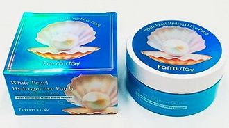 FarmStay Гидрогелевые патчи для глаз с Жемчугом White Pearl Hydrogel, 60 шт.  461169