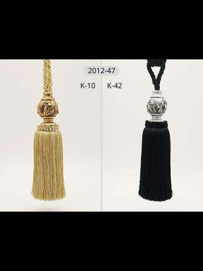 Арт. 2012-47 New. Кисти для штор с цветочным декором, 85 см