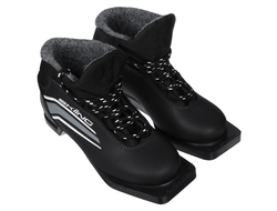 Ботинки лыжные TREK SkiingIK 1 NN75 ИК, черные, лого серый, размеры 34/39/41/42/43/44/45/46