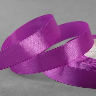 Фиолетовая атласная лента ширина 2,0 см, длина 5 метров (69)