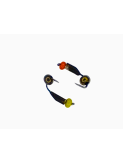 Мормышка вольфр. МАСТИВ Безнасадка 1,5 чёрный, латунный шарик с бусиной, 0,2гр.  арт.759