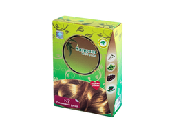 Краска для волос на основе хны Оливковый  русый  (Светло-коричневый) Sangam Herbals,  100 гр