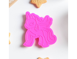 Форма для печенья и пряников «Единорог», цвет розовый