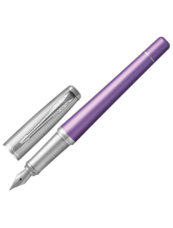 Ручка подарочная перьевая PARKER "Urban Premium Violet CT", фиолетовый корпус, хромированные детали, синяя, 1931621