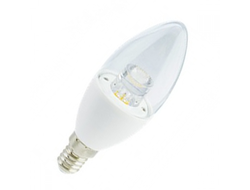 Лампа светодиодная Ecola свеча E14 8W 6000K 6K 105x37 прозр. с линзой Premium C4QD80ELC