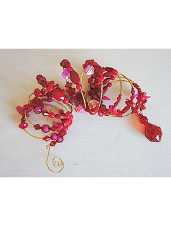 Арт. 535597. Подвес спиральный с капелькой