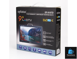 Телевизор с цифровым тюнером DVB-T2 9" Eplutus EP-910ТD
