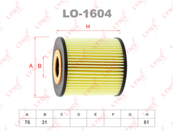 Фильтр масляный Lynx LO-1604