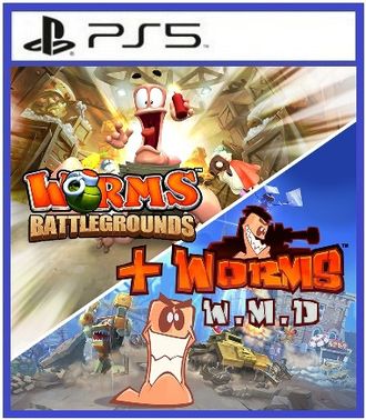 Worms Anniversary Edition (цифр версия PS5 напрокат) RUS 1-6 игроков