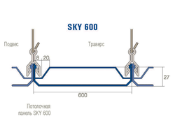 Кассетный потолок под скрытую подвесную систему