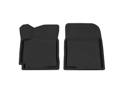 Коврик салонный резиновый (черный) для Hyundai Solaris (10-17) (передний ряд сидений) (Борт 4см)