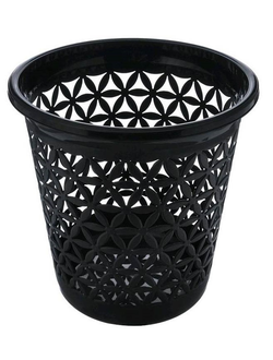 Корзина для мусора 10 л серая/черная